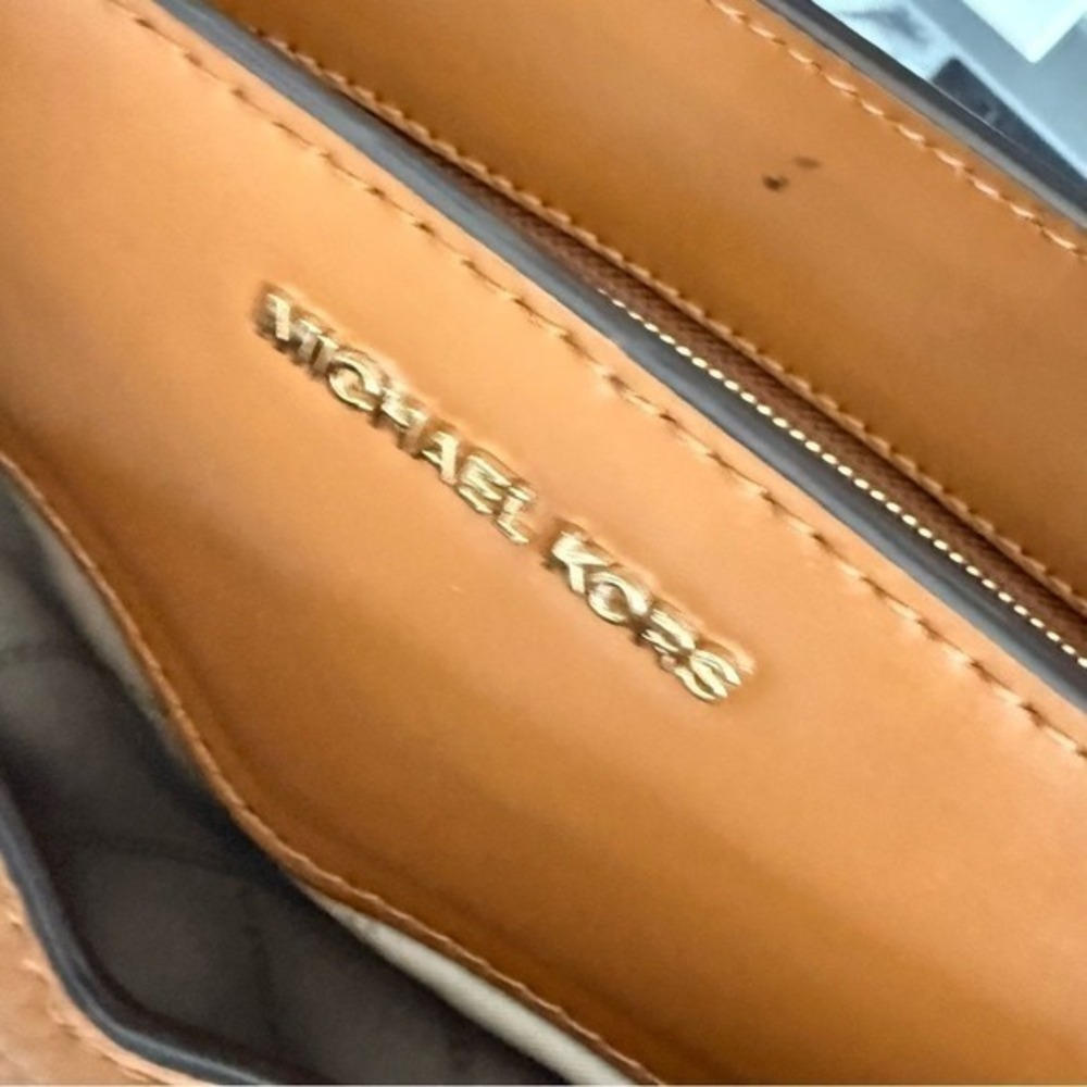 Michael Kors Caramel Leather Tote - Picture 10 of 16